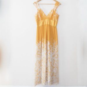 Donna Ricco New York Silk Floral Maxi Dress